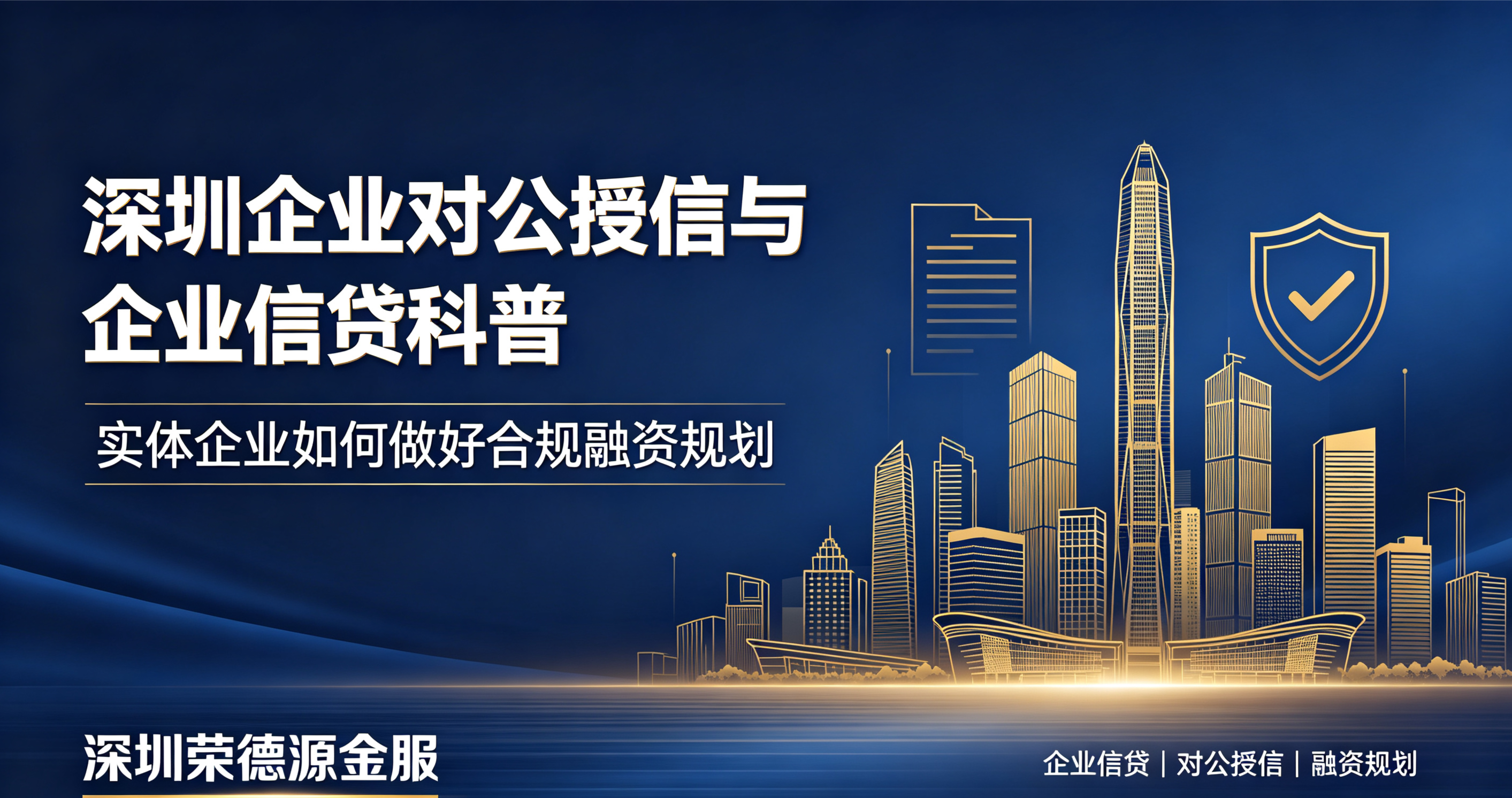 深圳企业大对公授信实务指南:中小微与专精特新企业的融资路径