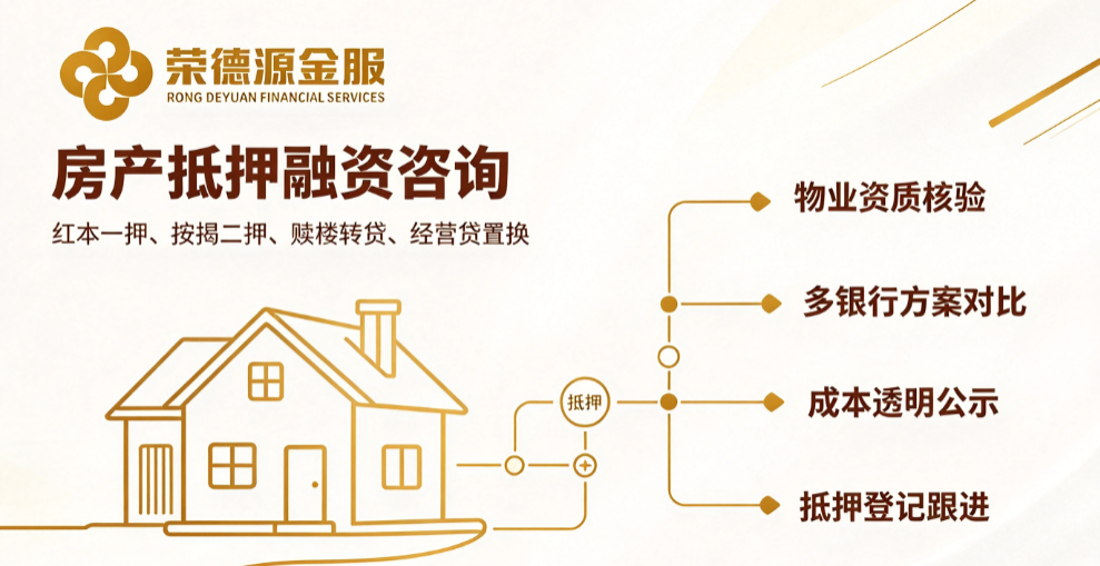 深圳经营性房产抵押融资咨询|住宅 / 厂房 / 写字楼不动产抵押方案规划