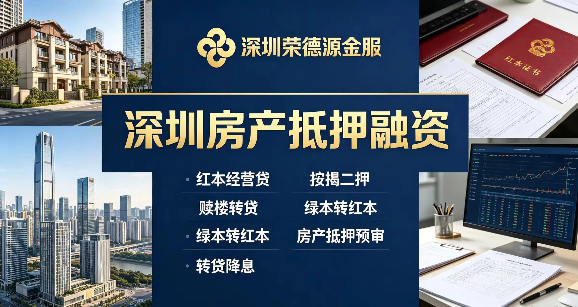 深圳房产抵押融资|红本经营贷、按揭二押、赎楼转贷、绿本转红本咨询