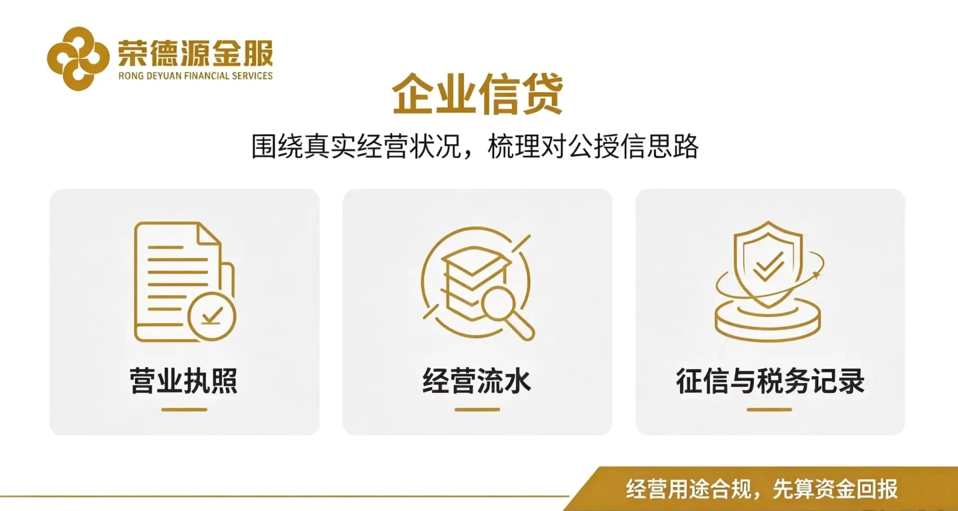 深圳荣德源金服企业大对公授信:一站式全品类融资咨询,对接持牌银行