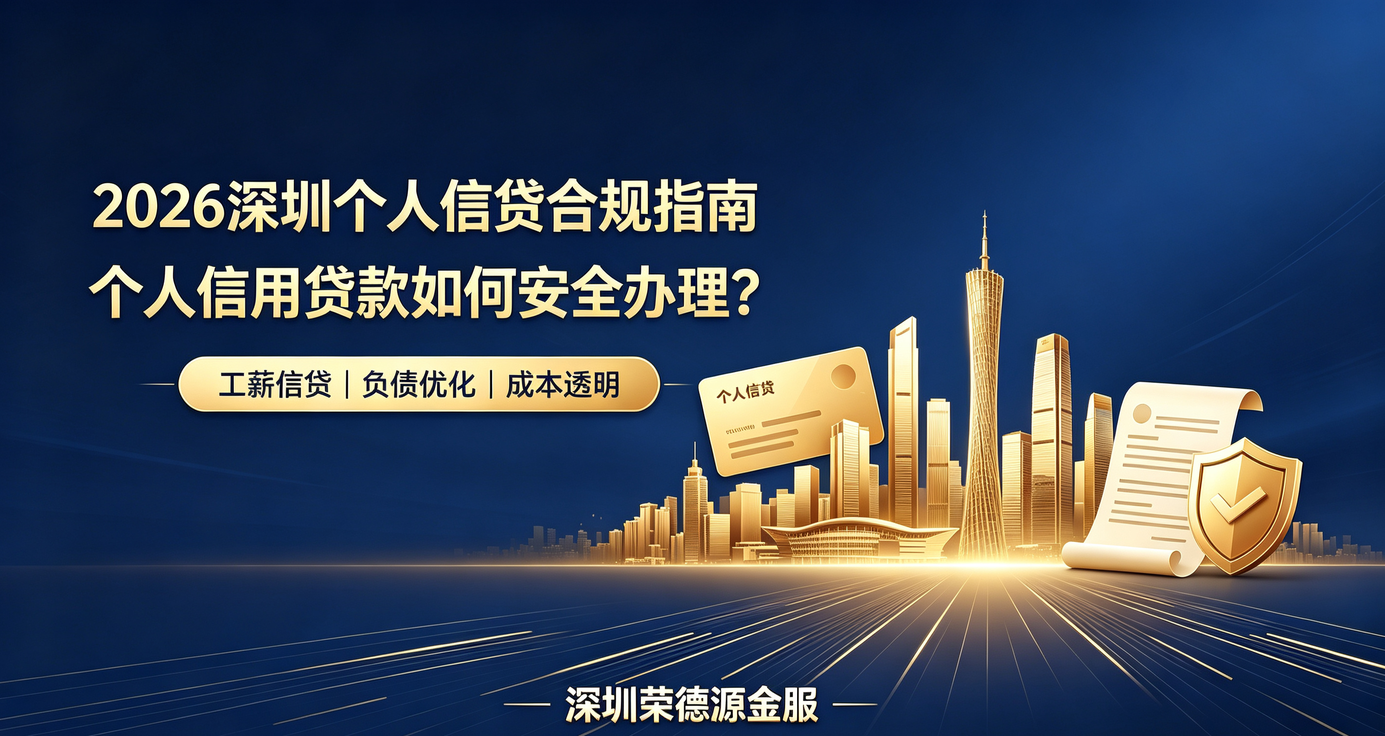 深圳个人信用贷申请指南:优质工薪群体的低息融资路径