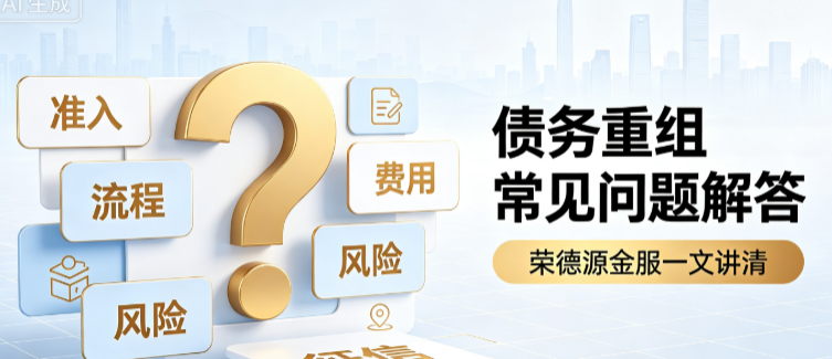 深圳债务重组常见问题解答:荣德源金服一文讲清准入、流程、风险与费用