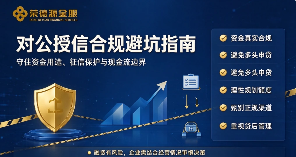 对公授信合规避坑指南|守住资金用途、征信保护与现金流边界